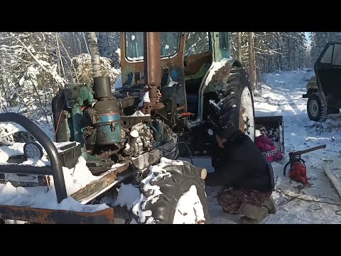 Видео: Трактор сломан.Слабое место Т 40 .
