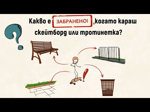 Видео: Какво е ЗАБРАНЕНО, когато караш скейтборд или тротинетка?