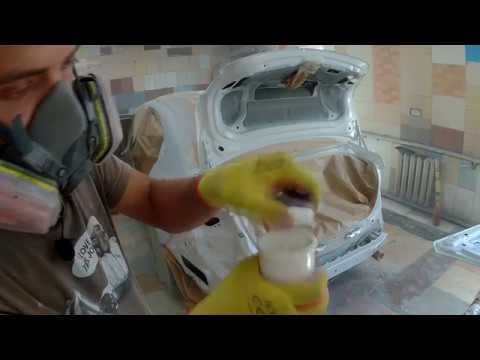 Видео: Выездная работа. Часть 3. Mazda 6. Окрас пластика и внутряков.