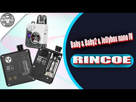 Видео: Rincoe Manto AIO Baby & Baby2 & Jellybox nano 4 & намотка RBA базы