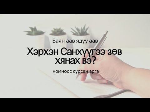 Видео: Хэрхэн Санхүүгээ зөв хянах вэ? l Орлого зарлагаа тэмдэглэх арга l Баян болох анхны алхам l