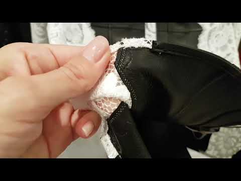 Видео: Современное прочтение - кружево с кожей. Как сшит жакет Alexander McQueen.