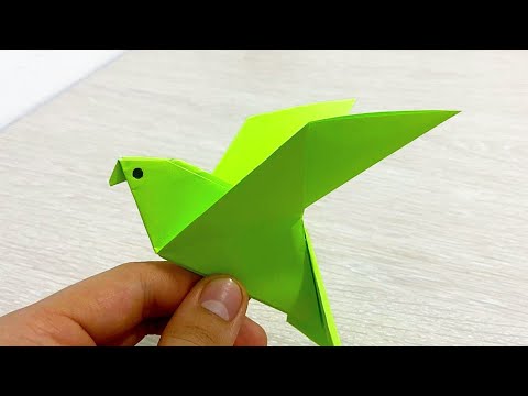 Видео: Қағаздан құс жасау! Как сделать птицу из бумаги...How to make origami birds