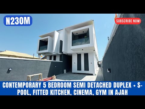 Видео: ПРОДАЕТСЯ ДОМ В ЛЕККИ, ЛАГОС, НИГЕРИЯ; СОВРЕМЕННЫЙ 5-СПАЛЬНЫЙ ДВУХКОМНАТНЫЙ ДОМ-ДУПЛЕКС НА ПРОДАЖ...