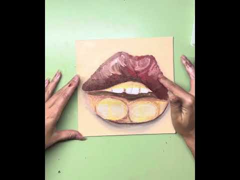 Видео: Мастер-класс сочные губы 👄 маслом