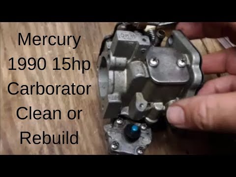 Видео: Карбюратор Mercury 15 1990 года. Снятие, чистка / переборка