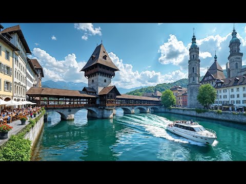 Видео: Люцерн — город мечты для каждого швейцарца 🇨🇭 Пешеходная экскурсия 4K