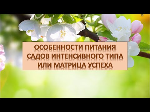 Видео: Особенности питания садов интенсивного типа
