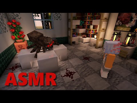 Видео: ASMR МАЙНКРАФТ :: Проверяю твое, паучье, здоровье! 🕷️💉