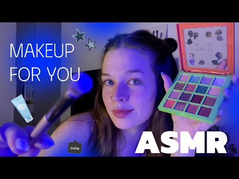 Видео: ASMR | сделаю тебе макияж | липкие звуки рта и близкий шепот