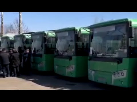 Видео: Ошко Өзбекстандан автобустар алынып келди
