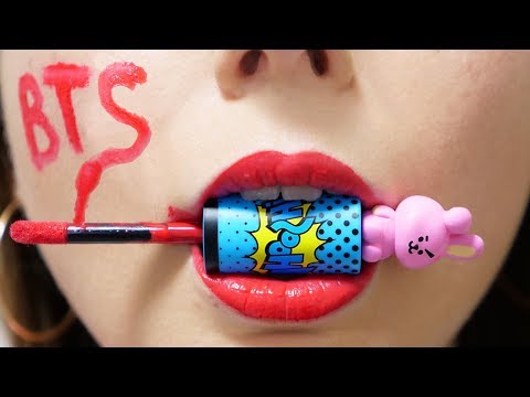 Видео: Разоблачаем корейца! Тест косметики НА ВКУС! Вторая посылка от k-рор группы BTS 🐞 Afinka