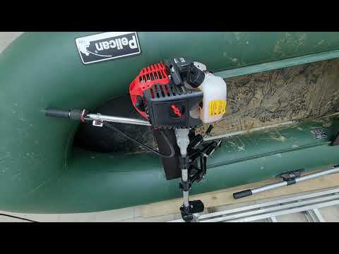 Видео: мотор для лодки самый дешёвый и надёжный toyama 3.5 как на Камри.  обзор из газонокосилки