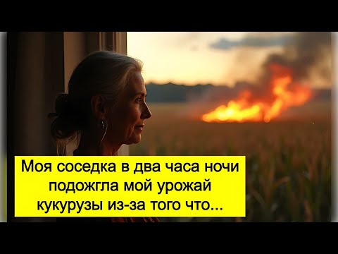 Видео: Моя соседка в два часа ночи подожгла мой урожай кукурузы из-за того что ей не нравилась моя арка ...