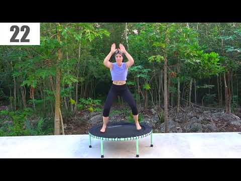 Видео: 10 минут HIIT-детокс-упражнений с прыжками, 128 ударов в минуту, на батуте Leaps & Rebounds. Март...