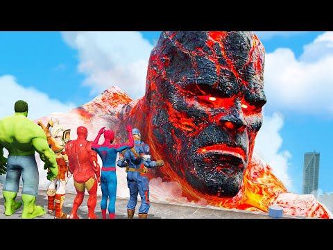 Видео: Мстители против гигантского титана Персеса — суперэпическая битва