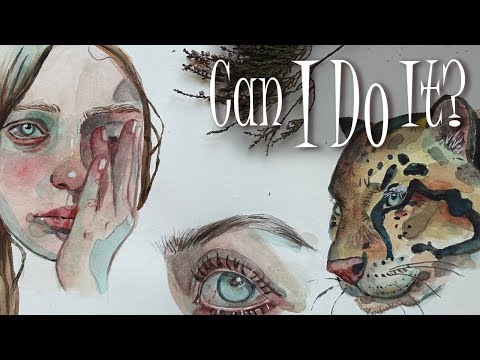 Видео: (Фото) — Реалистичная акварельная живопись. Смогу ли я? (Попробуйте вместе со мной!)
