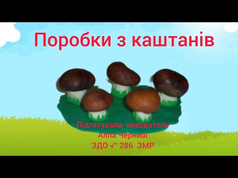 Видео: Поробки з каштанів.