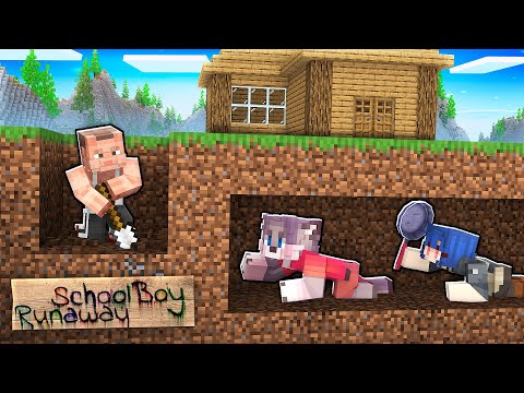 Видео: СБЕГАЮ ОТ ЗЛЫХ РОДИТЕЛЕЙ в SCHOOLBOY RUNAWAY в Майнкрафт