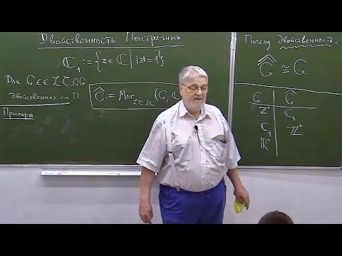 Видео: Двойственность Понтрягина, Лекция 1, Г.Б.Шабат