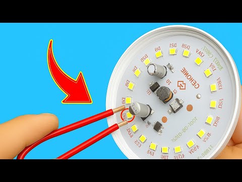 Видео: Как только вы узнаете этот секрет! Вы больше никогда не выбросите сломанную светодиодную лампочку до