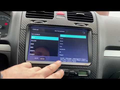 Видео: Гольф 5 - настройка Андройд магнитолы и как правильно настроить Кан-шину.