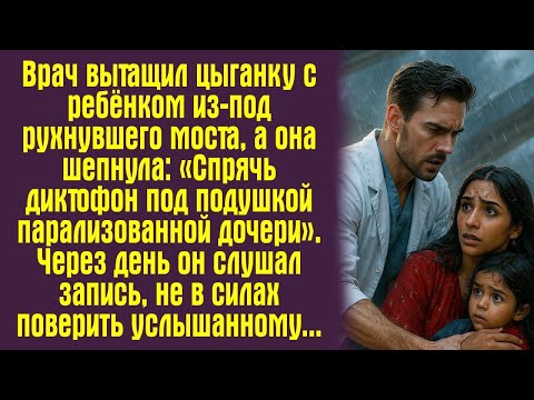 Видео: Врач вытащил цыганку с ребёнком из-под рухнувшего моста, а она шепнула- «Спрячь диктофон под....