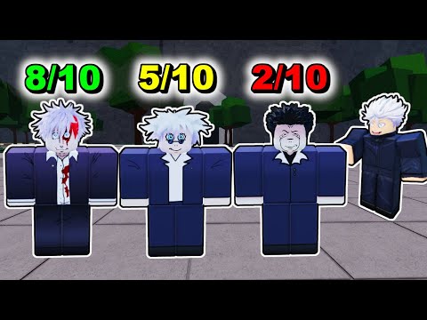 Видео: Рейтинг GOJO SUPER SENIOR GOJO в разных аниме-играх ROBLOX