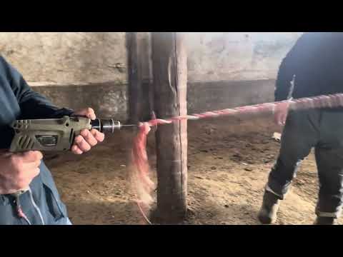 Видео: Аркан из шпагата. Плетение аркана из шпагата.