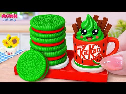 Видео: 🍉Потрясающий арбузный торт Oreo против мороженого KitKat🍉Лучшие идеи мини-шоколадных тортов | Min...