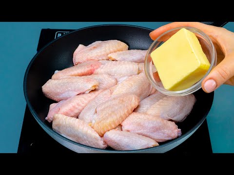 Видео: Готовлю по 100 штук и все равно не можем наесться. Глазированные куриные крылышки на сковороде