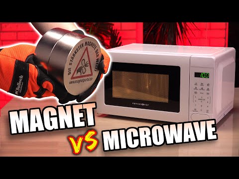 Видео: Монстр-магнит встречает микроволновый магнетрон...