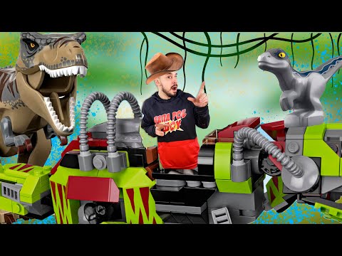 Видео: ПАПА РОБ И LEGO МИР ЮРСКОГО ПЕРИОДА: ПЕРВЫЕ ТРИ ПАКЕТА ЛЕГО JURASSIC WORLD - СБОРНИК! 13+