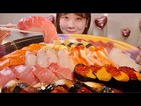 Видео: ASMR Суши【русские субтитры】【Mukbang/ Eating Sounds】