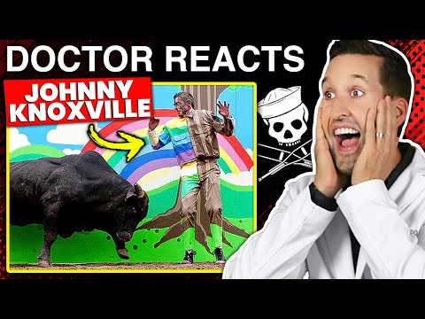 Видео: ВРАЧ смотрит на травмы из Johnny Knoxville