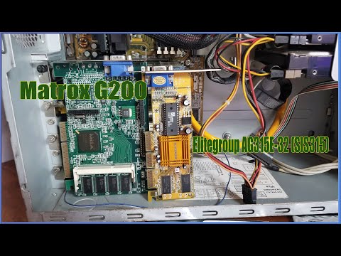 Видео: Тестируем не тестируемое - Matrox G200 & SIS315 + Pentium III 500 Мгц (Slot 1)