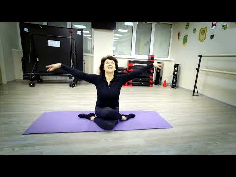 Видео: Йога+Пилатес  Развитие гибкости 50+ 60+