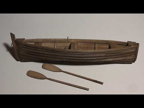 Видео: рыбацкая лодка в масштабе 1/35,  для диорамы