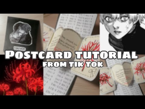 Видео: TOKYO GHOUL POSTCARD TUTORIAL | открыточка из токийского гуля