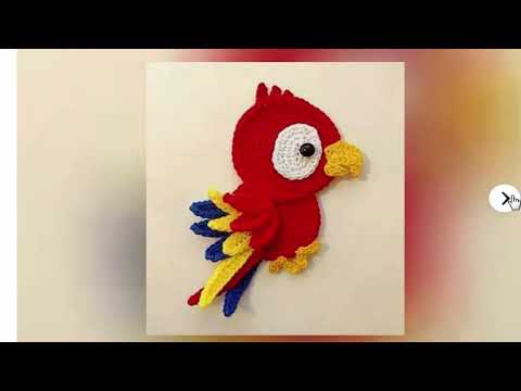 Видео: Веселые детские аппликации идеи для вязания крючком
