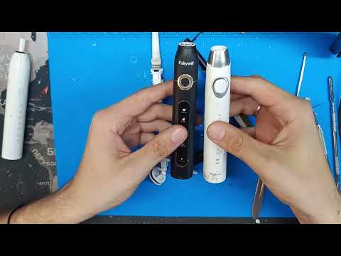 Видео: Електрична зубна щітка Fairywill FW-508 розбір і огляд внутрошів)