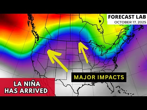Видео: Пт 17.10.25 — Погода в США | Ла-Нинья и сдвиг в сторону зимы уже наступили.