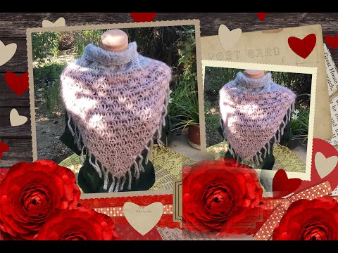 Видео: МК. Восхитительная ,Нежная,Воздушная  Шаль крючком .
