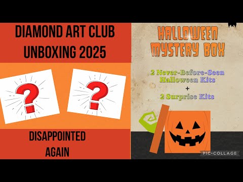 Видео: Снова разочарован! Хэллоуинская таинственная коробка от Diamond Art Club: распаковка алмазных кар...