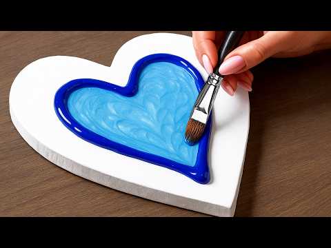 Видео: ВАУ! Простые идеи для рисования сердечек акриловыми красками, которые под силу каждому!