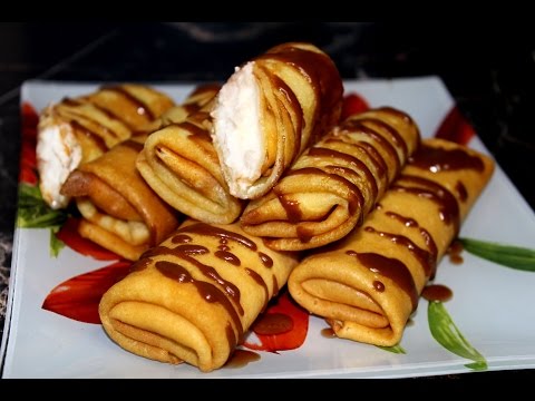 Видео: Блинчики с нежнейшей банановой начинкой