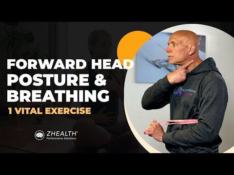 Видео: Положение головы вперед и дыхание (1 важное упражнение)