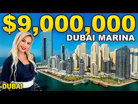 Видео: ПЕНТХАУС ЗА 9 МИЛЛИОНОВ ДОЛЛАРОВ В ДУБАЙ МАРИНА | Тур по пентхаусам в Дубае