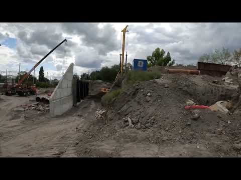 Видео: 86 Ходил смотреть как идёт строительство моста.