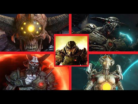 Видео: DOOM Eternal - Все боссы (4К, На русском языке)